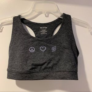 Peloton Heathered Open Back Sports Bra (size S)